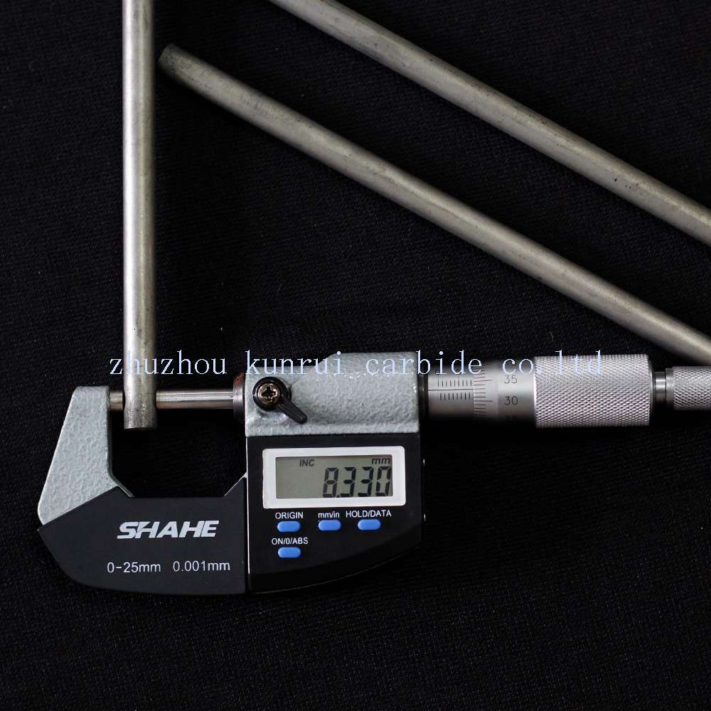 Φ8mm tungsten carbide rod with one straight hole 株洲坤锐硬质合金有限公司